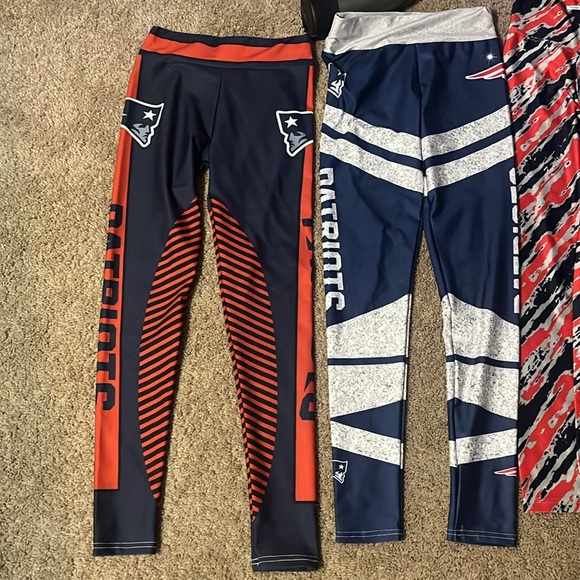 NFL New England Patriots ladies size small four pair fan leggings - Picture 2 of 5